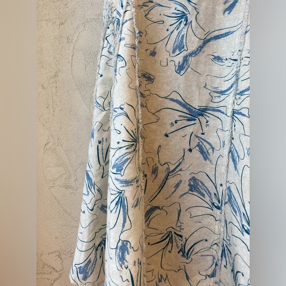 Significant Other Anita Dress Sleeveless Maxi Floral Size 4 Blue Beige - Picture 11 of 16